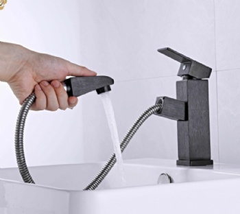 Gray Aluminum Basin Mixer B-10