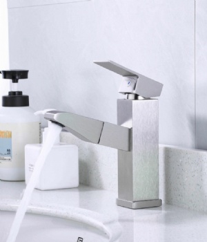 Gray Aluminum Basin Mixer B-10