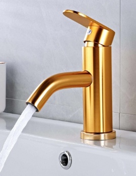 Gold Aluminum Basin Mixer B-13