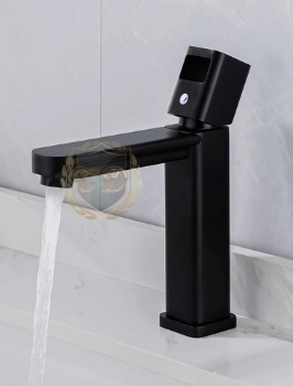 Black Aluminum Basin Faucet B-29