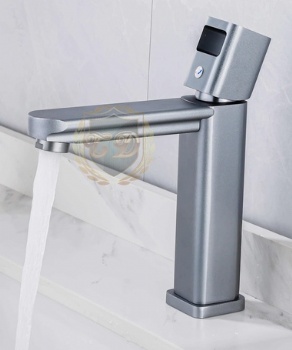 Silver Aluminum Basin Mixer B-29