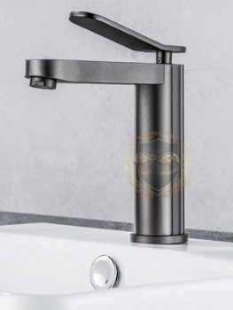 Gray Aluminum Basin Faucet B-40