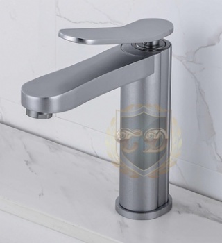 Silver Aluminum Basin Faucet B-40