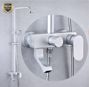 Silver Aluminum Shower Set C-4