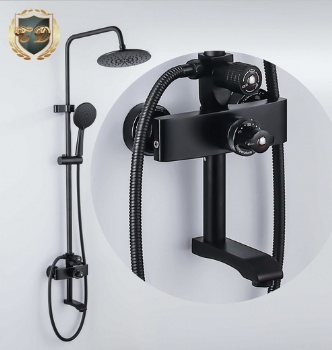 Special Offer Black Aluminum Shower Set C-32