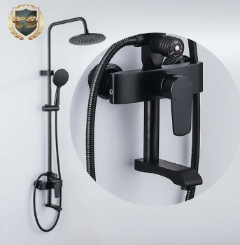 Black Aluminum Shower Set C-32 Special Offer