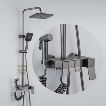 Aluminum Shower Set C-25 Gray