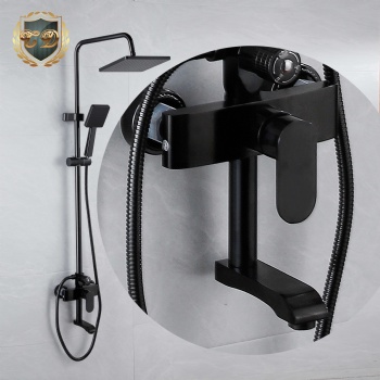 Aluminum Shower Set C-32 Black