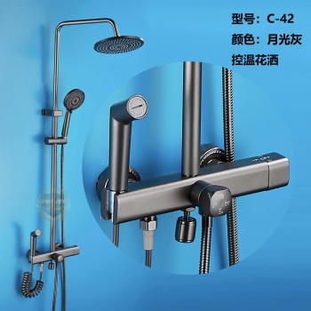 Aluminum Shower Set C-42 Gray